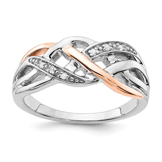 SS/10K Two-Tone Diamond Ring