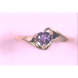 1-5X5 Heart Shaped Amethyst - Stone:B