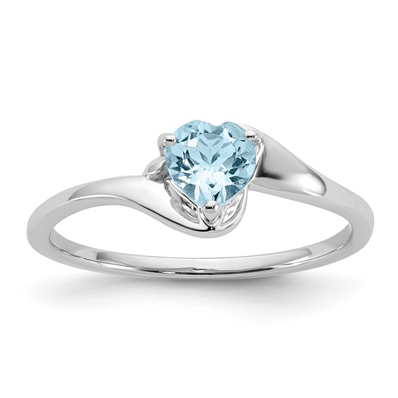 10kw Aquamarine Ring