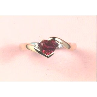 10k WG 6x6 HTF CR Sapp and Diamond Ring Rd 2- 200's - Stone:AA Mel:S45