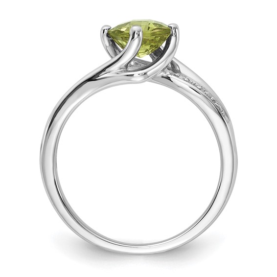 Sterling Silver Diamond Semi-Mount Ring