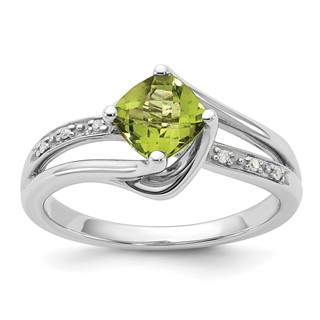 Sterling Silver Diamond Semi-Mount Ring