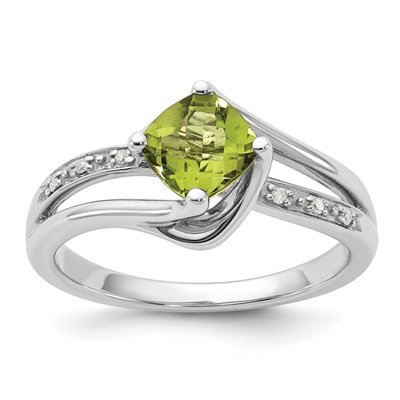 Sterling Silver Diamond Semi-Mount Ring