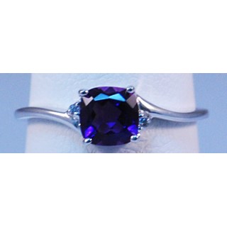 Sterling Silver ANC Mystic Fire Topaz & Diamond Ring