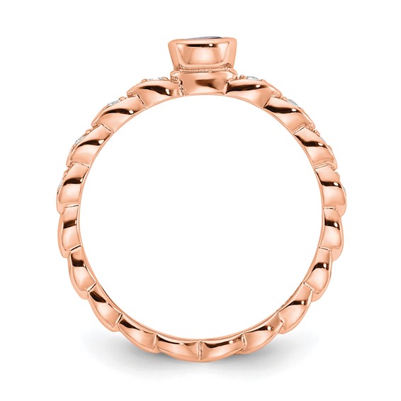 SS RP Semi Mount Ring Holds 1- 4MM RD