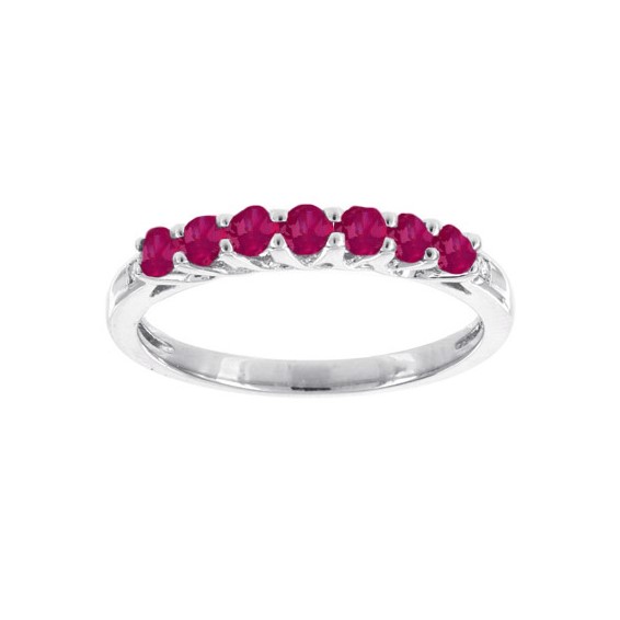 7 - 2.5MM RD Created Ruby, 2 - 200' RD - Stone:B Mel:S45