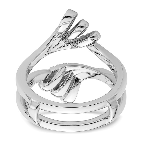 14K White Gold Diamond Guard