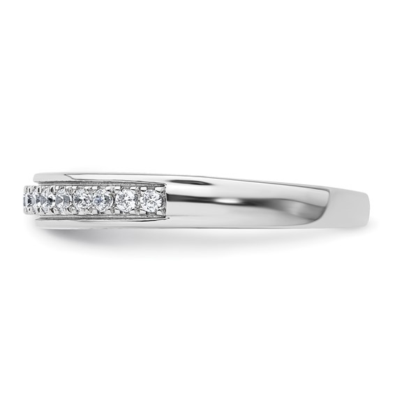 14k Two-tone Diamond Wedding Band