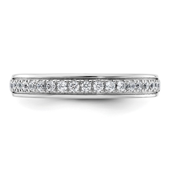14k Two-tone Diamond Wedding Band
