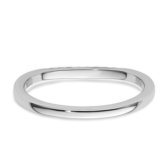 14k White Gold Diamond Wedding Band