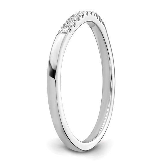 14k White Gold Diamond Wedding Band