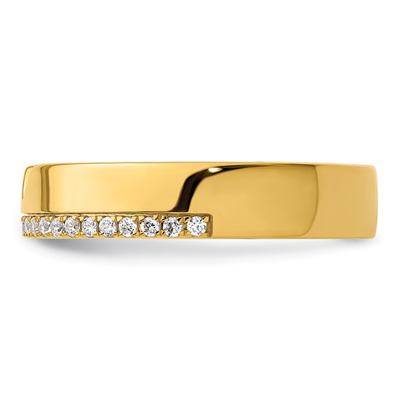 14k Diamond Mens Complete Wedding Band