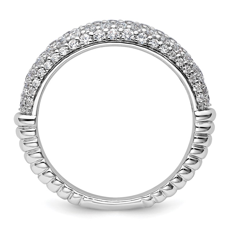 14K White Gold Lab Grown Diamond VS/SI+ G+ Band