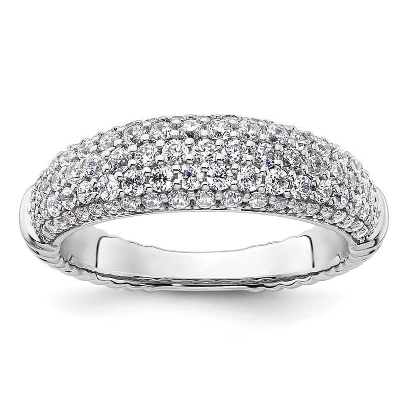 14K White Gold Lab Grown Diamond VS/SI+ G+ Band