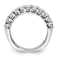14K White Gold 1.75 Carat Lab Grown Diamond VS SI+ G+ Complete Fashion Band view 2