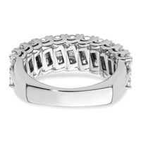 14K White Gold 1.75 Carat Lab Grown Diamond VS SI+ G+ Complete Fashion Band view 5