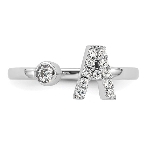 Initial Adjustable Diamond Rings