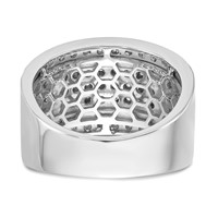 True Origin 14K White Gold 2 Carat Lab Grown Diamond VS+ F+ Complete Ring view 5