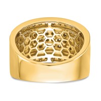 True Origin 14K Yellow Gold 2 Carat Lab Grown Diamond VS+ F+ Complete Ring view 5