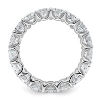 14K White Gold Round Prong Set Eternity Band Mounting view 2