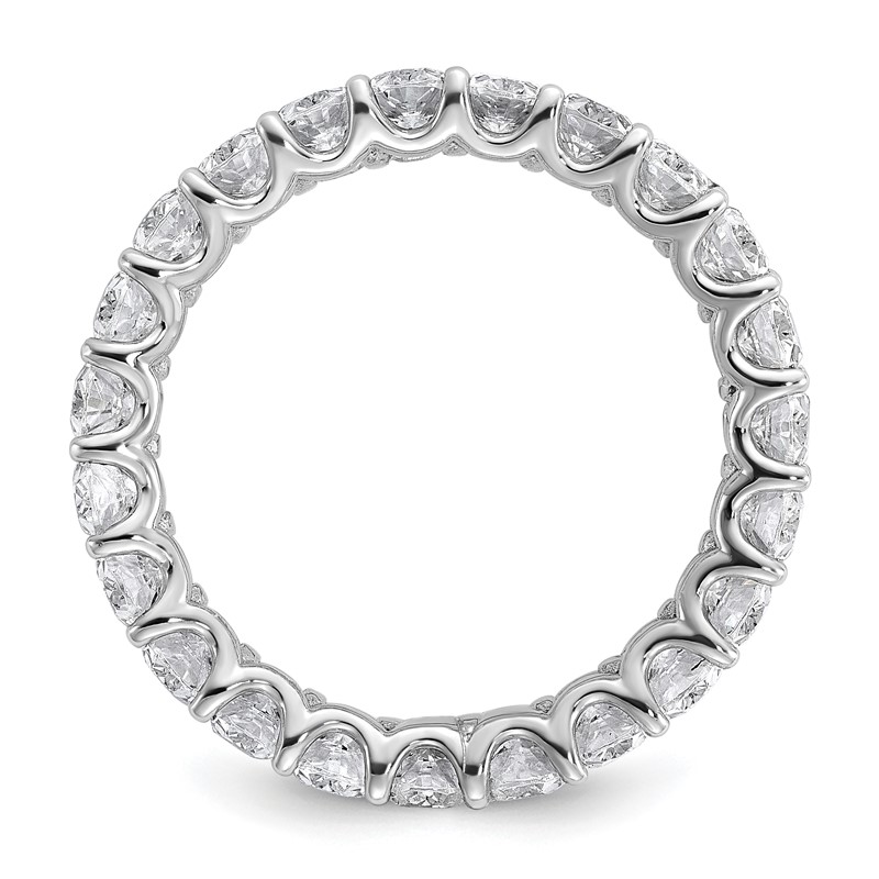 14k 3 carat Lab Grown Diamond VS/SI+ G+ Oval Complete Prong Set Size 8.5 Eternity Band