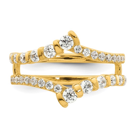 14k 3/4 carat Lab Grown Diamond VS/SI+ G+ Complete Ring Guard