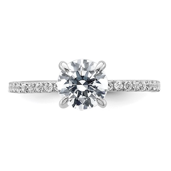 Lab Grown Diamond Flair Round Engagement Rings