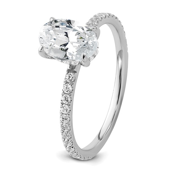 Lab Grown Diamond Flair Oval Engagement Rings
