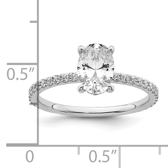 Lab Grown Diamond Flair Oval Engagement Rings