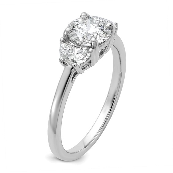 Gold Diamond 3-Stone Engagement Ring