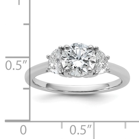 Gold Diamond 3-Stone Engagement Ring