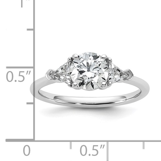 Gold Diamond 3-Stone Engagement Ring