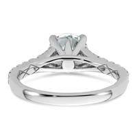 14K White Gold 1.75 Carat Lab Grown Diamond VS SI+ G+ Round Complete Engagement Ring view 5