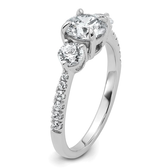 Gold Lab Grown Diamond 3-Stone Ring