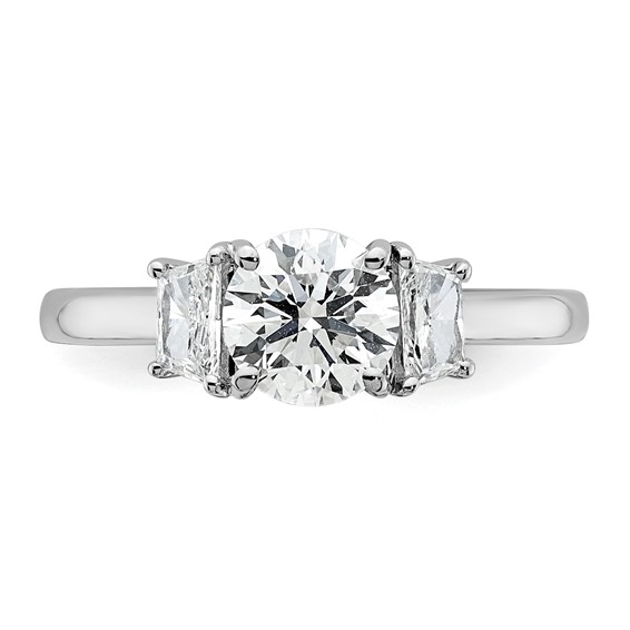 Gold Diamond 3-Stone Engagement Ring