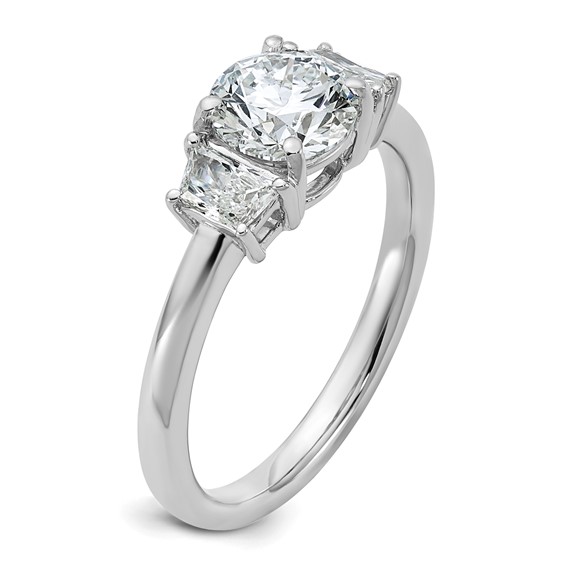Gold Diamond 3-Stone Engagement Ring
