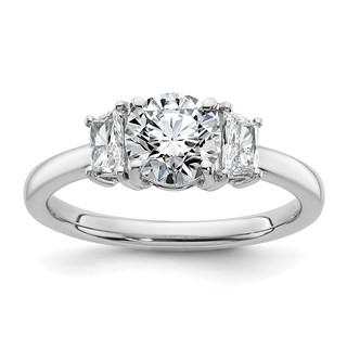 Gold Diamond 3-Stone Engagement Ring