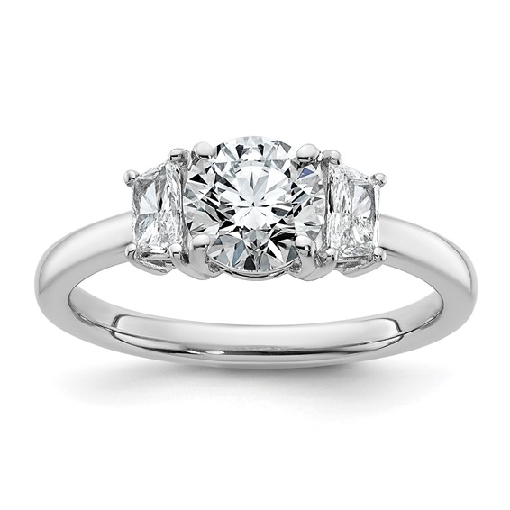 Gold Diamond 3-Stone Engagement Ring