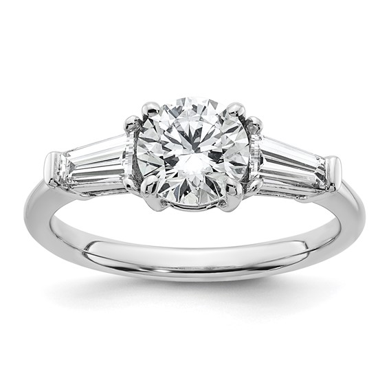 Gold Diamond 3-Stone Engagement Ring