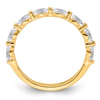 True Origin 14K Yellow Gold 0.50 Ct Lab Grown Diamond VS+ F+ Complete Wedding Band view 2