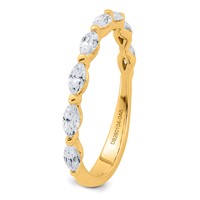 True Origin 14K Yellow Gold 0.50 Ct Lab Grown Diamond VS+ F+ Complete Wedding Band view 4