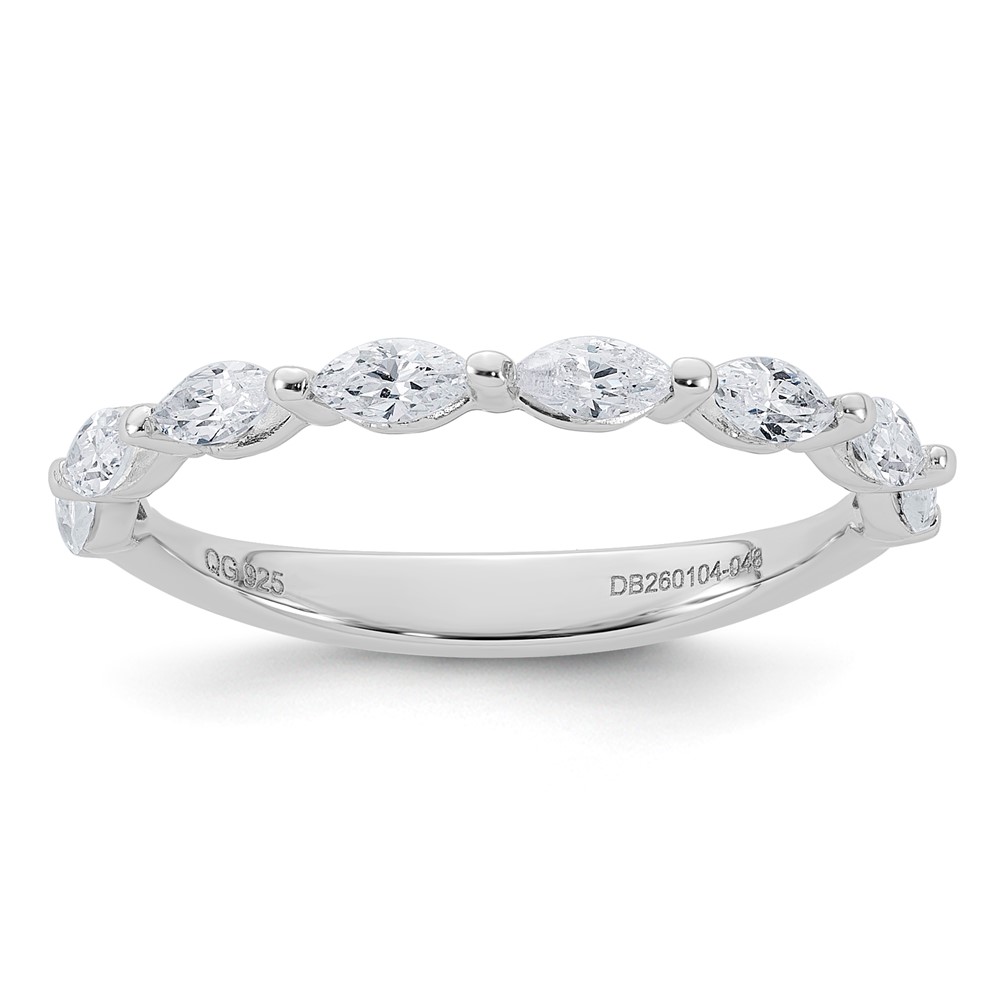 True Origin 14K White Gold 0.50 Ct Lab Grown Diamond VS+ F+ Complete Wedding Band