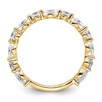 True Origin 14K Yellow Gold 0.75 Carat Lab Grown Diamond VS+ F+ Complete Wedding Band view 2