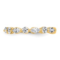 True Origin 14K Yellow Gold 0.75 Carat Lab Grown Diamond VS+ F+ Complete Wedding Band view 3