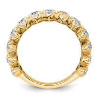 True Origin 14K Yellow Gold 2.38 Carat Lab Grown Diamond VS+ F+ Complete Band view 2