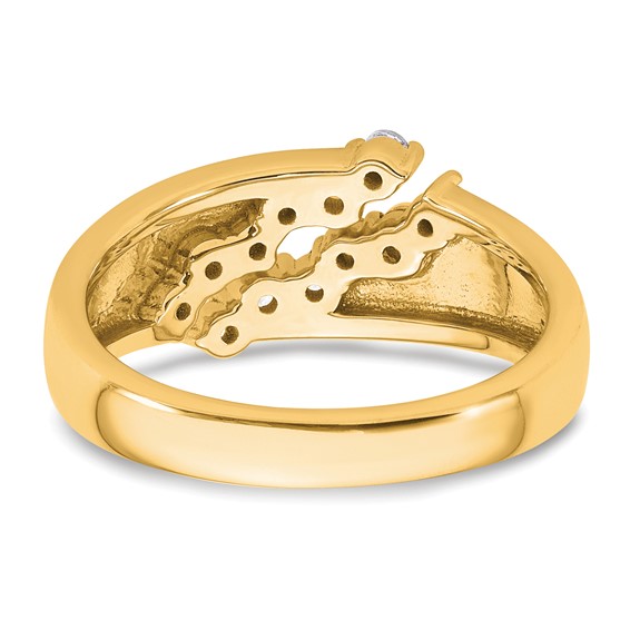 True Origin 14K Yellow Gold 3/8 carat Lab Grown Diamond VS+ F+ Complete Band