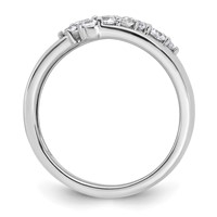 True Origin 14K White Gold 0.38 Carat Lab Grown Diamond VS+ F+ Complete Band view 2