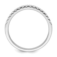 True Origin 14K White Gold 0.50 Carat Lab Grown Diamond VS+ F+ Set of Two Complete Wedding Bands view 2