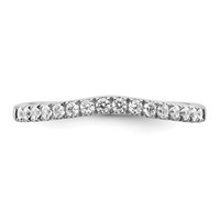 True Origin 14K White Gold 0.50 Carat Lab Grown Diamond VS+ F+ Set of Two Complete Wedding Bands view 4