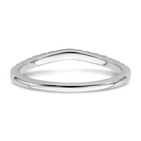 True Origin 14K White Gold 0.50 Carat Lab Grown Diamond VS+ F+ Set of Two Complete Wedding Bands view 5